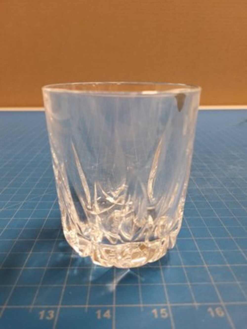 B&B Italy Lead Crystal Tumbler 24% PbO al Piombo Barware Drinkware Glass